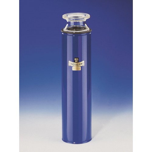 Dewar flasks with melt on Laboratory flat flange